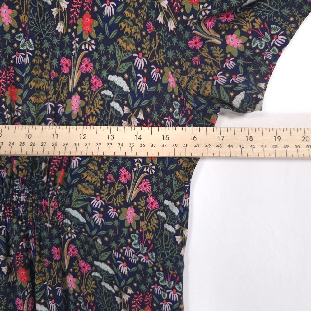 BODEN Floral‎ Dress Viscose Ecovero Short Sleeve Navy Blue Women Size M US 8 - Picture 6 of 10